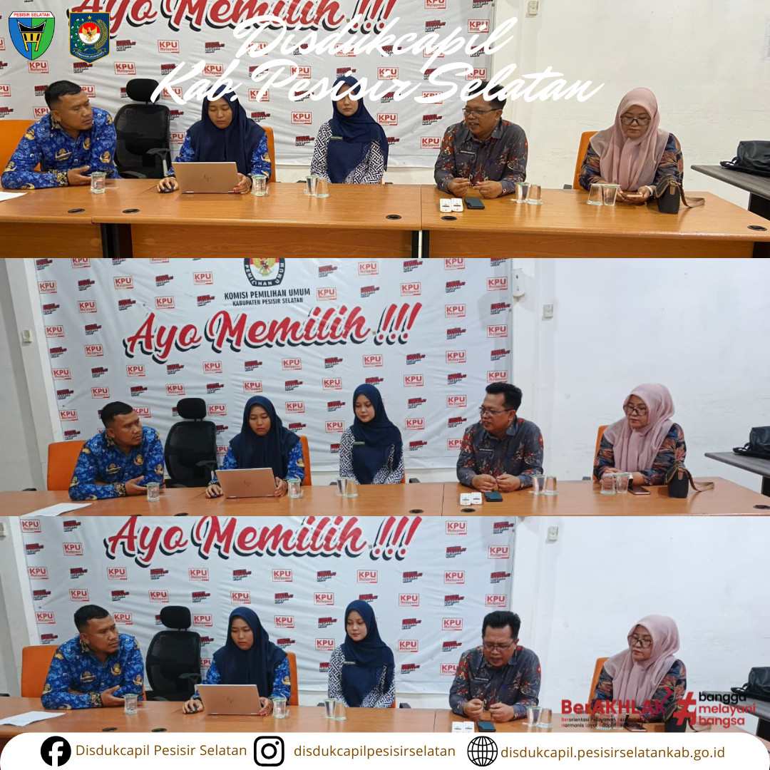 Disdukcapil dan KPU Pessel Sepakati Berbagi Data Kematian untuk Perkuat Validasi Data