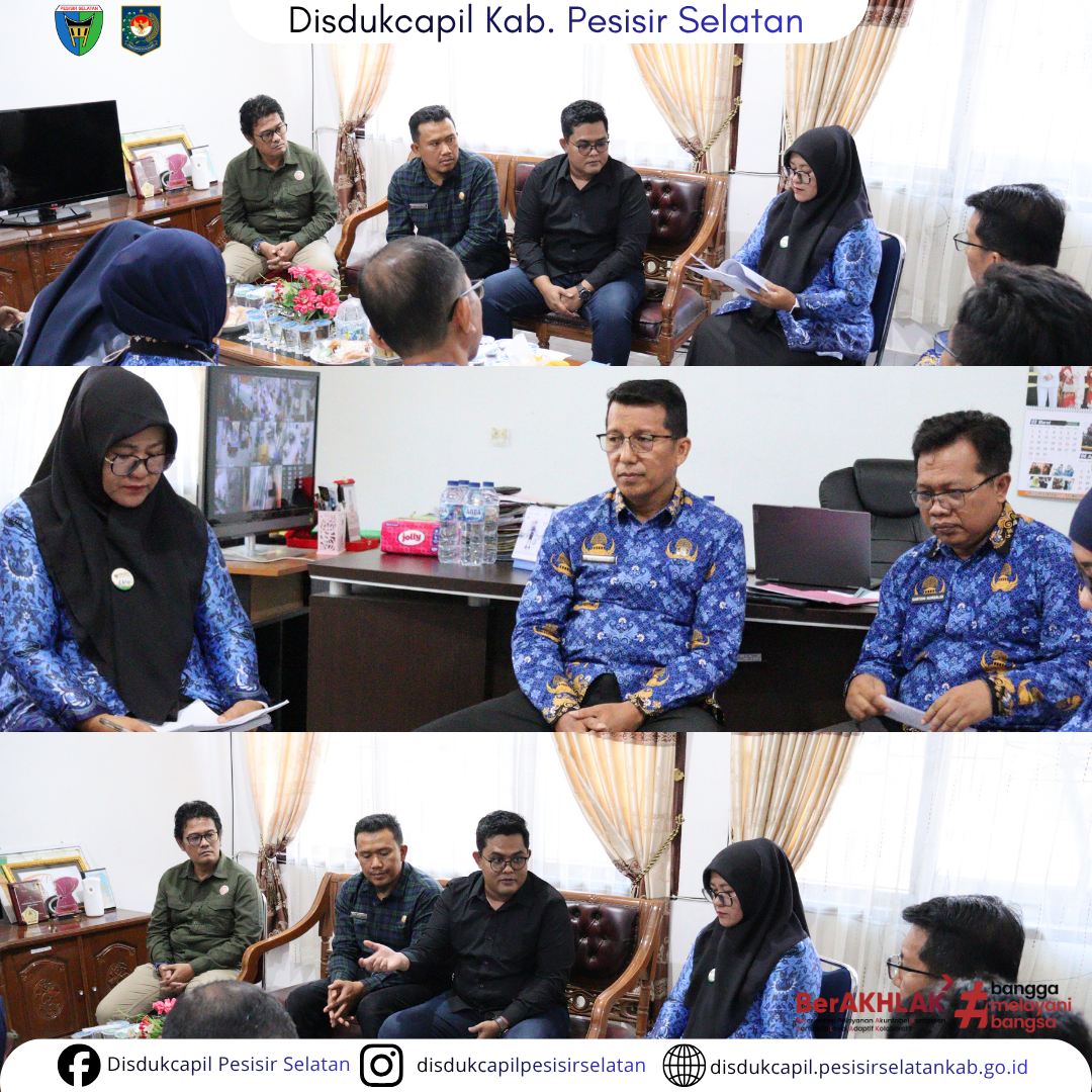 Disdukcapil dan KPU Pessel Koordinasi Pemutakhiran Data Pemilih Berkelanjutan