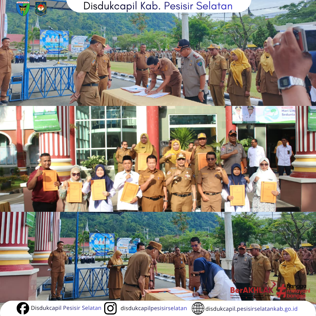 Perkuat Integrasi Layanan Publik, Disdukcapil Pessel Tanda Tangani PKS dengan Sejumlah Instansi
