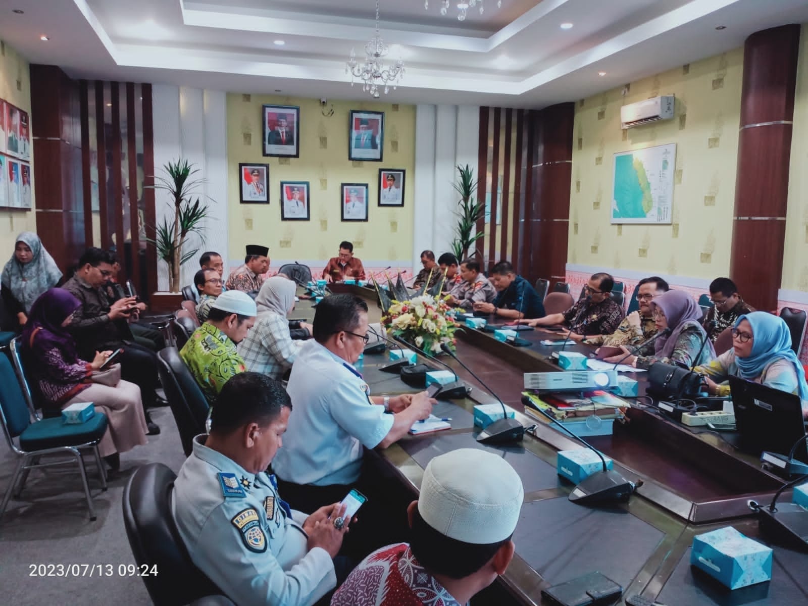 DUKCAPIL PESSEL IKUTI RAPAT PERSIAPAN HUT RI KE-78 TAHUN 2023